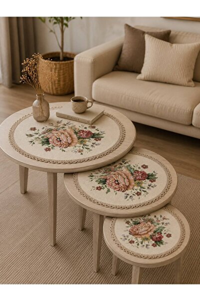 Yeshome Collection Vintage Bouquet Chenille 3 Piece Fiskos Coverlet 1X (50X R...
