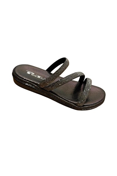 PUNTO 422248 Stoned Banded Flat Sole Slippers