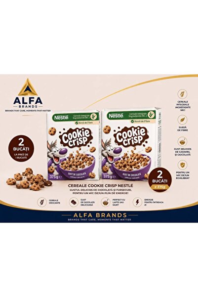 Nestle CEREALE COOKIE CRISPS 375G-2 BUCATI