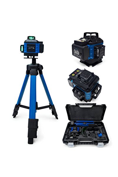 PROHUMMER BNBZ01 Lazer Terazi Tripot Seti 360 Derece Yeşil Lazer Nivo Tripodl...
