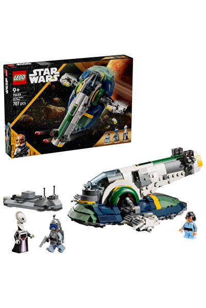 LEGO سفينة ستار وورز جانغو فيت الفضائية للأطفال فوق 9 سنوات، 707 قطعة، 75433