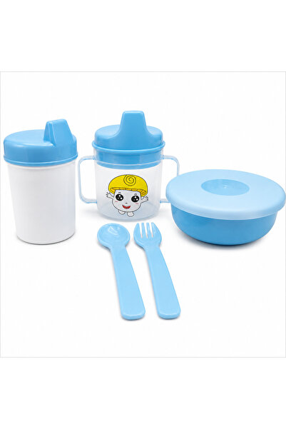 Z-Tools Set de hrănire pentru copii, 6 piese, plastic, albastru, / ZTS9102