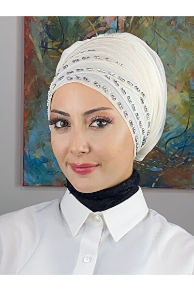 MY UKİYO STORE Simli El İşleme Taş Detaylı Tesettür Abiye Şal