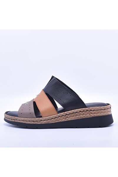 Gusse Maize Women's Genuine Leather Daily Slippers-375