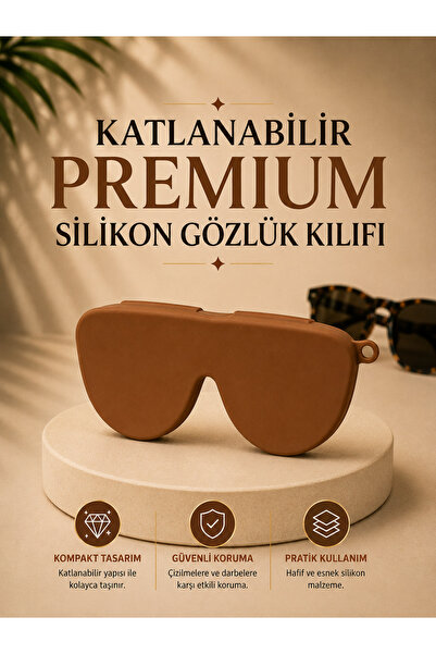 ELECTRONX Katlanabilir Premium Gözlük Kılıfı - Luxury Case- Gözlük Taşıma Kıl...