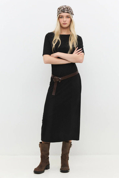 No Matter What Crew Neck Short Sleeve Basic Maxi Dress