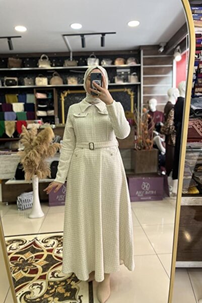 HÜMEYRA BUTİK فستان شانيل بحزام
