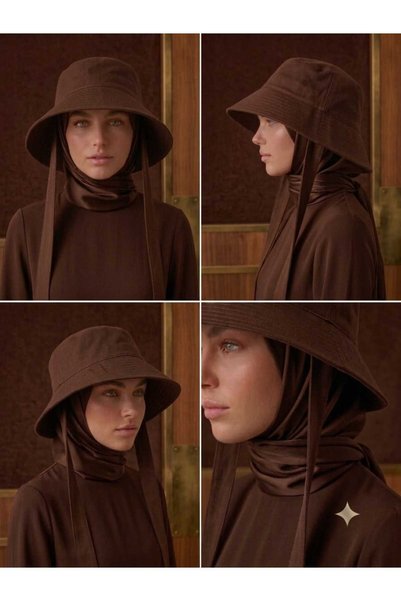 Benitto Women قبعة دلو نسائية قابلة للربط - قبعة شاطئ واقية من الشمس، تناسب قبعة البونيه 7045