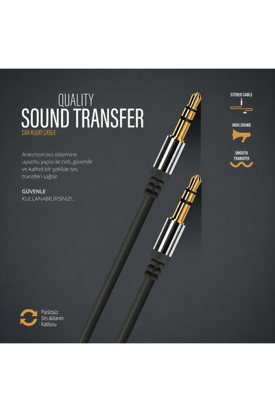 Torzende Aux Cable 3.5 mm Stereo Supported