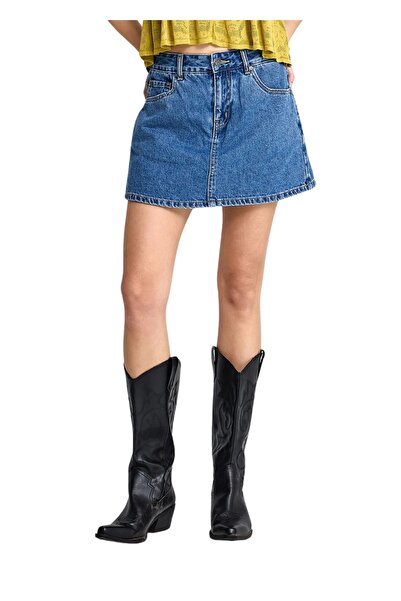 Funky Buddha Skort FBL013-171-03 – Mid Blue - 29
