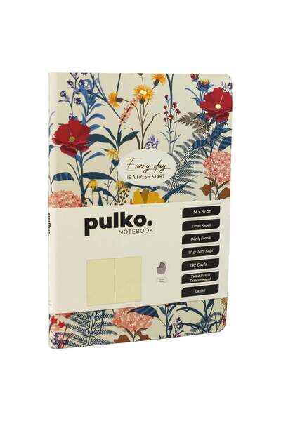Pulko دفتر ملاحظات من سلسلة كل يوم هو بداية جديدة، (14×20 سم)، 90 جرام. ورق ع...