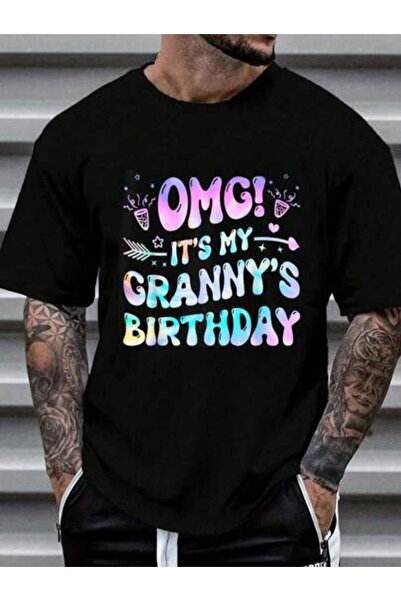 45 BPM تي شيرت قطني 100% بتصميم جرافيك للنساء والرجال، طباعة "Groovy OMG It's...