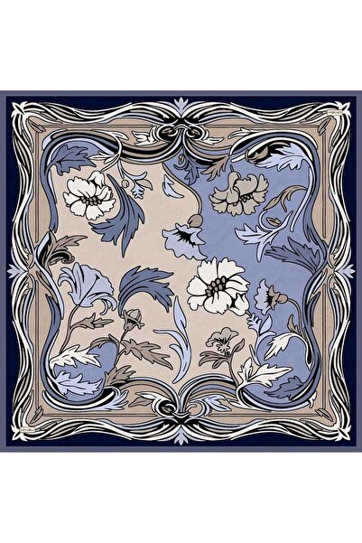 Levidor Blue Ivy Twill Silk Scarf
