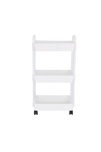 ROYALFORD 3-Tier Storage Cart RF12462, Metal, White