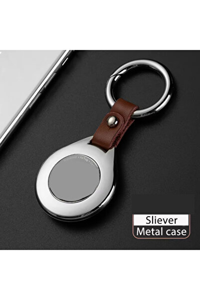 Choice silcer Metal AirTag Protective Case with Keyring Anti Scratch Shockpro...