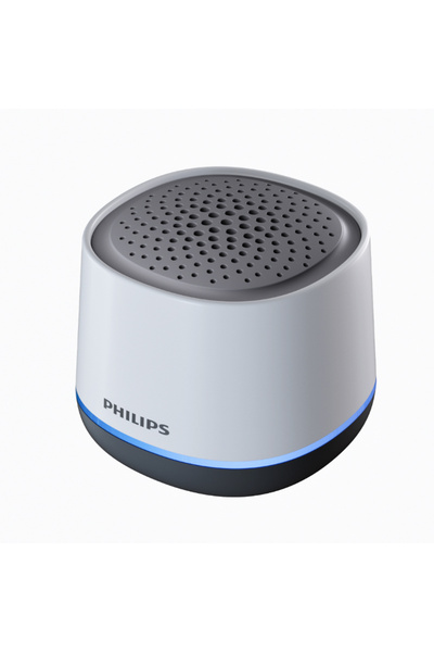 Philips WHITE TAS1009 Wireless Bluetooth Speaker Mini Portable Powerful Deskt...