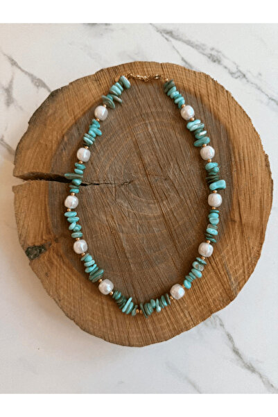 AngelsAccessories Ατσάλινο Κολιέ Μαργαριτάρι & Φυσικό Κοχύλι
