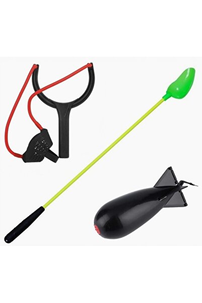 Miracle Fish Set de pescuit 3 în 1 Proca+ Rakieta S-Pomb + Lingură de aliment...