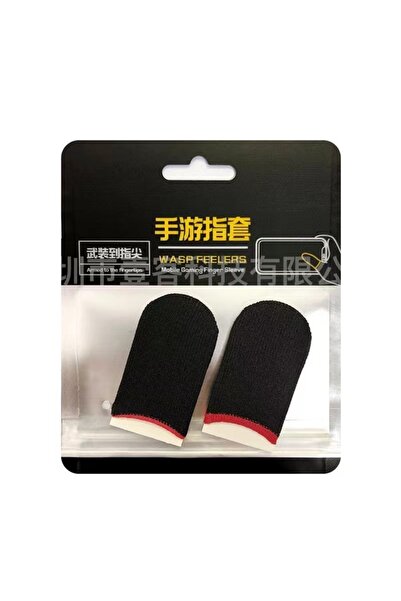 Choice5 1 Pair Red Gaming Finger Sleeve Breathable Fingertips For PUBG Games ...