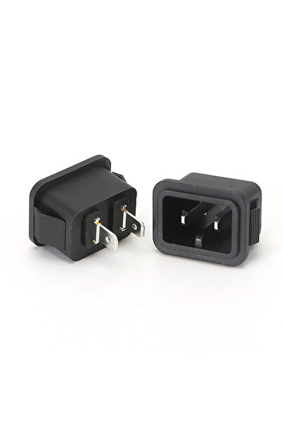 Choice 10pcs AC power socket C10 male 2 jack power outlet embedded electric c...