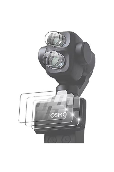 Choice 3 قطع من واقي الشاشة الزجاجي المقوى لكاميرا DJI OSMO Pocket 4P بصلابة ...