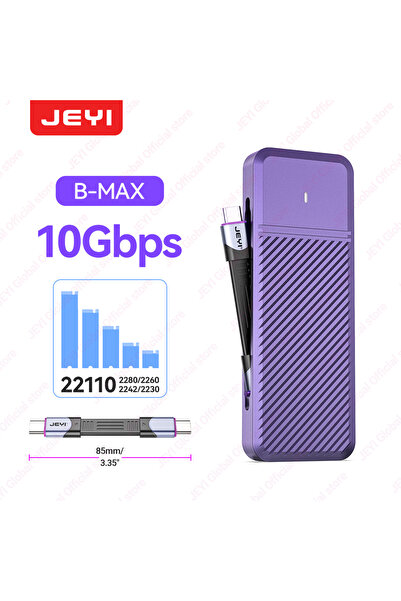 Choice علبة JEYI B-MAX JEYI 22110 M.2 NVME SSD - USB 3.2 (10 جيجابت في الثاني...