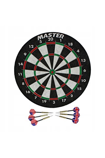 MASTERPİECE42 Placă de darts profesională din sisal 45 cm, Flights Darts Master