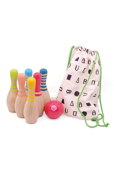 Svoora Set de bowling din lemn