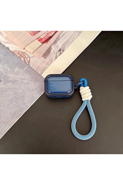 Choice7 for AirPods Pro2 Blue Simple Translucent Effect Orange Dark Blue Whit...