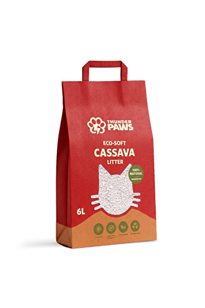Thunderpaws Thunder Paws Eco-Soft Cassava Unscented Clumping Cat Litter - 2.5KG
