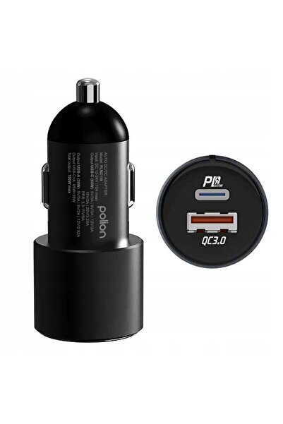 NO BRAND Polion Usb-A Usb-C 100W Qc3.0 Pd 3A Încărcător auto puternic