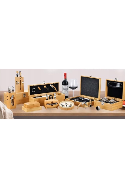 NO BRAND Set de 10 accesorii pentru vin, tirbușon premium în cutie