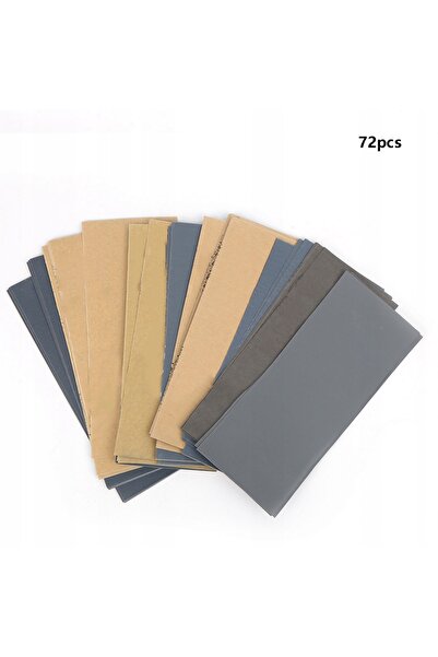 NO BRAND Set de șmirghel în foi 91x228mm P400-P3000, 72 bucăți