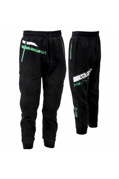 NO BRAND Pantaloni de trening Sensas Jogging Stripes Negru XXL