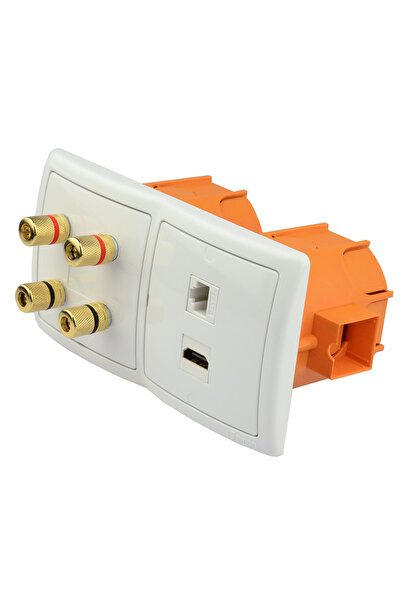 simonk Priză de perete HDMI RJ-45 4G cu difuzor