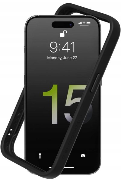 NO BRAND RHINOSHIELDD CrashGuard ramă de protecție pentru iPhone 15 Pro Max, ...