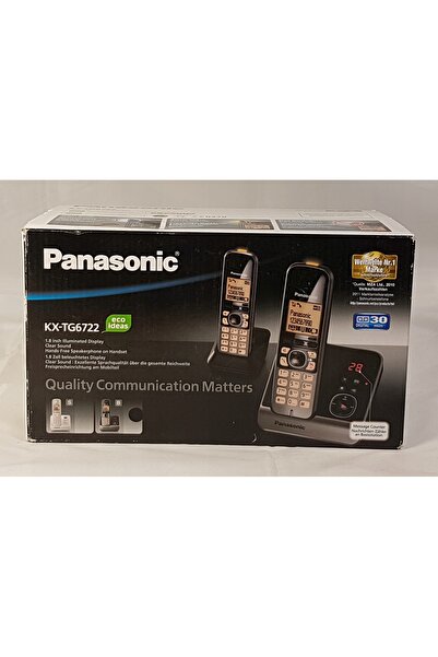 NO BRAND Panasonic Kx-Tg6722 Telefoane fără fir duo cu robot telefonic și mod...