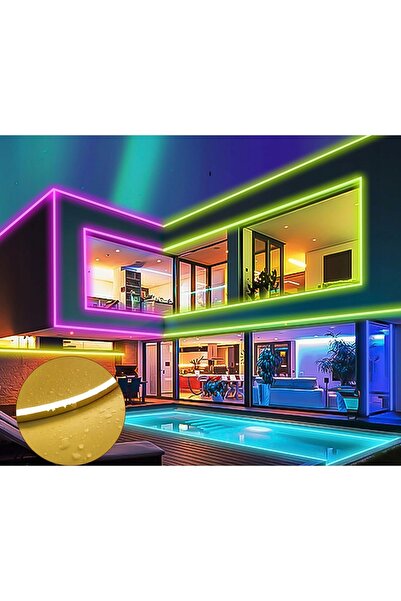 NO BRAND Bandă LED neon elastică 5m RGB Lamomo cu aplicație