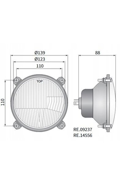 NO BRAND Massey Ferguson Ursus C-385 reflector Wesem