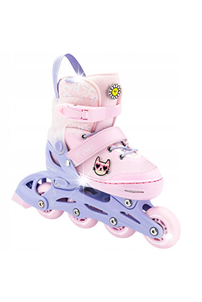 NO BRAND Role reglabile pentru copii cu decorațiuni Velcro Spokey Poppy R. 31-34