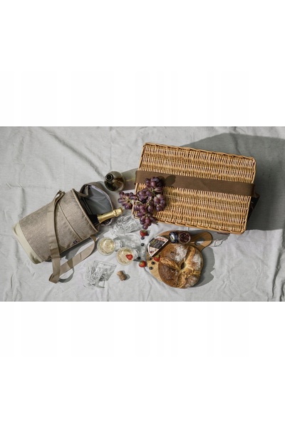 NO BRAND Geantă termoizolantă pentru 2 sticle, nautică, 22 x 11 x 36 cm