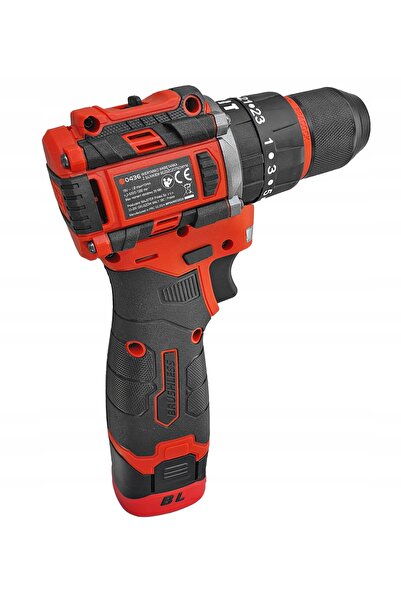 NO BRAND Mașină de găurit cu percuție fără perii, 2x acumulator Li-ion 2.0Ah ...