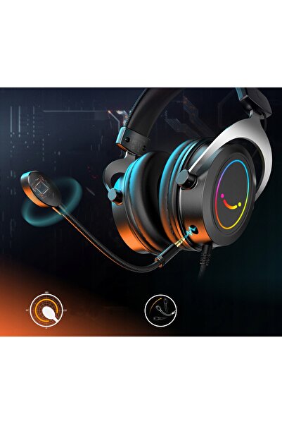 NO BRAND Fifine H3 Ampligame Rgb Căști de studio circumaurale cu microfon