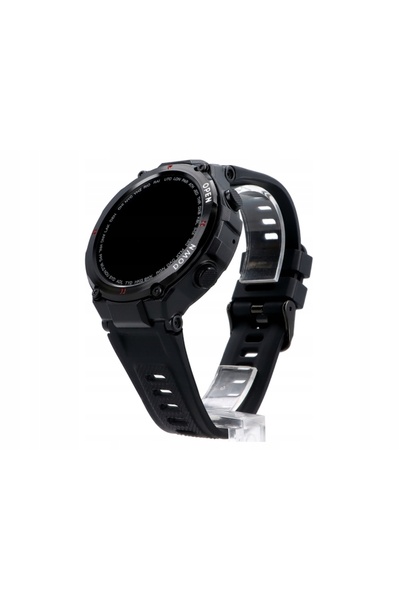 NO BRAND Smartwatch Sportiv pentru Bărbați Glacierx Faron Negru cu Curea Puls...