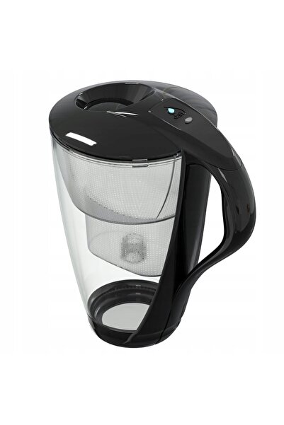 NO BRAND Carafă filtrantă din sticlă Dafi Crystal Led Negru 6 Cartușe Unimax