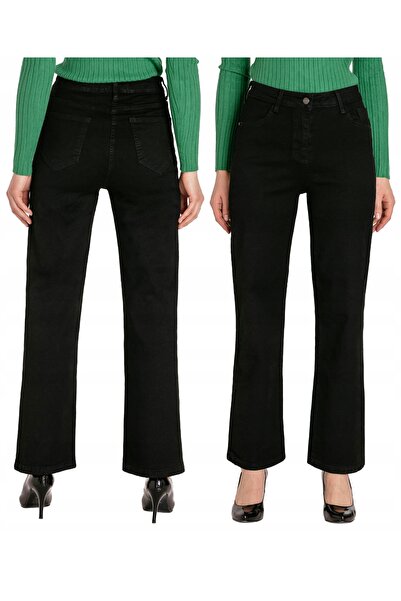 NO BRAND Blugi largi de damă, stil suedez, cu talie înaltă 03785 W36