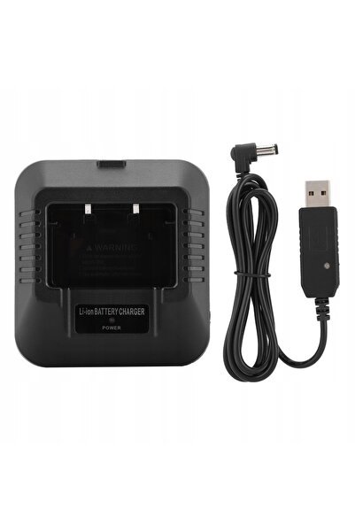 NO BRAND Încărcător de birou pentru Baofeng Uv5R + Cablu de încărcare USB