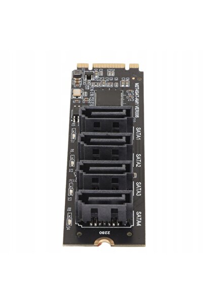NO BRAND Adaptor PCI-E la SATA 3.0, Placă M.2 NVMe 6 Gb/s pentru Win8 10 11 ș...