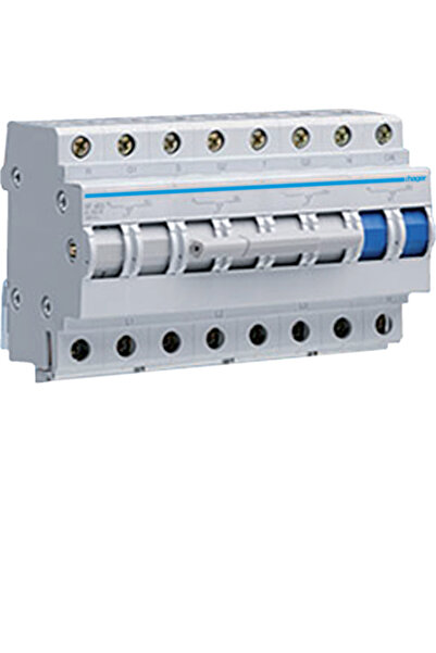 NO BRAND Modul comutator Unitate de generare rețea 4P 63A Sf463 Hager 400 V Ip20