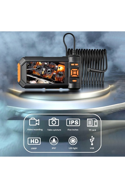 NO BRAND Cameră endoscop cu lumină, Boroscop HD 1080P